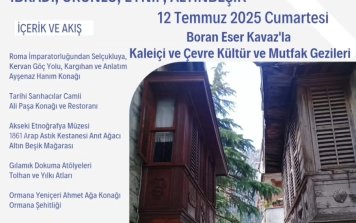 AKSESİ, SARIHACILAR, ORMANA, İBRADI, ÜRÜNLÜ, EYNİF, ALTINBEŞİK ÇEVRE VE KÜLTÜR GEZİSİ