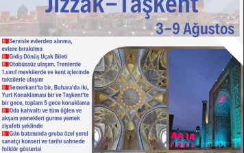 Özbekistan Kültür, Tarih ve Gastronomi Gezisi 5 Gece(Semerkand-Buhara-Jizzak-Taşkent)